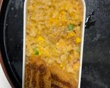 レンジ簡単洋風さっぱり春巻き味炒飯弁当作り方15写真