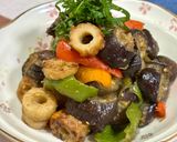 茄子とパプリカとちくわの彩り味噌炒め♪作り方7写真