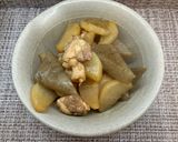 大根と鶏肉のこってり煮物作り方4写真