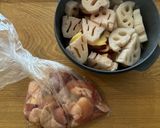 鶏肉と秋野菜の甘辛バター♫作り方1写真