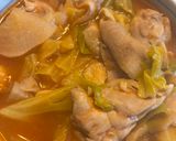鶏もも肉とキャベツ大根のトマ味噌煮込み作り方5写真