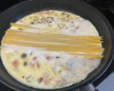 ワンパンで出来る！きのこのクリームパスタ作り方3写真