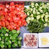 たっぷり旨だし♪冷た～い夏野菜サラダ🤩作り方2写真