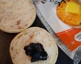 黒ゴマクリームと胡桃のトースト作り方1写真
