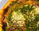 米粉お好み焼●チーズ&コーンのキャベツ焼作り方4写真