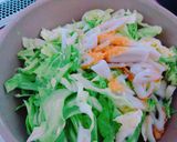 ＊キャベツと竹輪の紅生姜ソース炒め＊作り方3写真