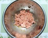 今夜の夕飯！キャベツ椎茸豚肉焼き餃子中華作り方4写真