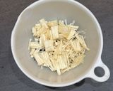 レンジで簡単⭐︎えのきとキクラゲのなめたけ作り方2写真
