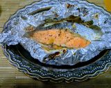 秋の味覚たっぷり！鮭のスタミナホイル焼き作り方7写真