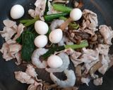 簡単夏の夕飯！小松菜豚肉餡掛け焼きそば作り方6写真