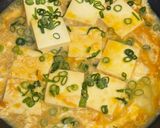 限界！ビンボー飯！豆腐のすき焼き風卵とじ作り方4写真