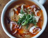 いかと豆腐のキムチスープ作り方4写真