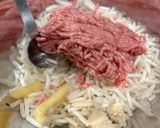 もやしとひき肉のハンバーグ風作り方4写真