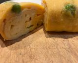 春の味！グリーンピースの厚焼き玉子🫛作り方5写真