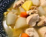 鶏肉と根菜の小ぶりおでん風煮込み作り方4写真