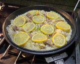 キャンプでネギ塩チキンパエリア　失敗無し作り方9写真