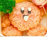 お弁当おにぎり☆星のカービィ弁当作り方3写真