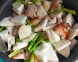 かぶと鶏肉炒め作り方4写真
