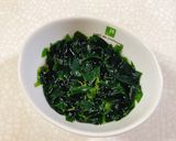 三度豆とカニカマとワカメのサラダ作り方6写真