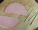 簡単★おつまみにも！かいわれのハム巻き作り方1写真