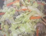 豚こまキャベツにんじんの甜麺醤炒め作り方3写真