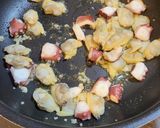 ゆず胡椒のきいたタコとあさりの和風パスタ作り方4写真