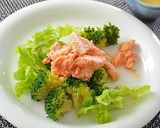 鮭の中骨缶とサラダの レモンバターソース作り方3写真