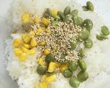 ごま油香る🟢🌽枝豆とコーンの贅沢おにぎり作り方2写真