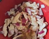 鶏むねナンプラーライム丼作り方4写真