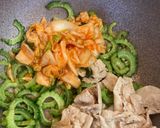 豚キムチゴーヤ作り方5写真