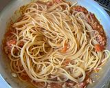 シーチキンとトマトのスパゲッティ作り方9写真