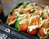 ＊ピーマンの冷凍メンチマヨチーズ焼き＊作り方3写真