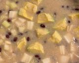 セロリとアボカドのよもぎ団子味のスープ作り方5写真