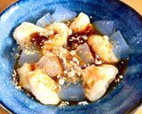 冷たいぷるもちな豆乳餅と寒天の和風スイーツ♪作り方3写真