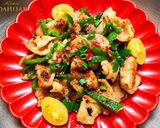 地中海風🌊生バジル香る🌿鶏皮と白菜の爆速ソテー🐓作り方8写真