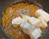 ひき肉と豆腐のピリ辛麻婆風水菜添え作り方4写真