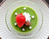 蕎麦の実入り抹茶プリン作り方8写真