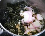 簡単！かまぼこ海苔のお味噌汁作り方1写真