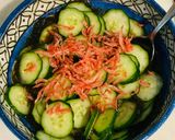 混ぜるだけ！🦐えびもずくきゅうりの酢の物作り方2写真