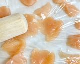 レンジでササミせんべい♡犬にもOK作り方3写真