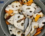 れんこんの柚子味噌きんぴら作り方3写真