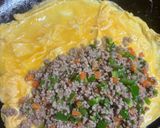 〜万能肉そぼろで〜簡単！具沢山オムレツ作り方3写真
