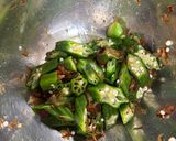 レンジで2分！オクラと豆腐の梅おかか和え作り方4写真