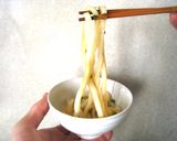 干しうどんで作る醤油&かけうどん作り方10写真