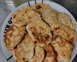 強力粉でネギと干しエビのお焼き作り方6写真