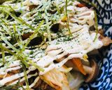 五目焼きそば●海苔マヨソースしあげ作り方4写真