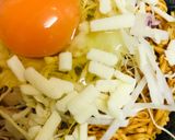 チキンラーメン●おから＆チーズ作り方1写真