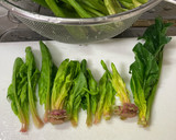 ほうれん草、茎と葉と分けて保存作り方2写真