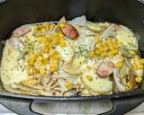 白菜、じゃがいも、チキンのココット焼き作り方3写真