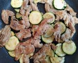 簡単今日の夕飯ズッキーニ豚こまポン酢炒め作り方6写真